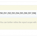ad hoc report filter