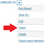 ad hoc report sharing