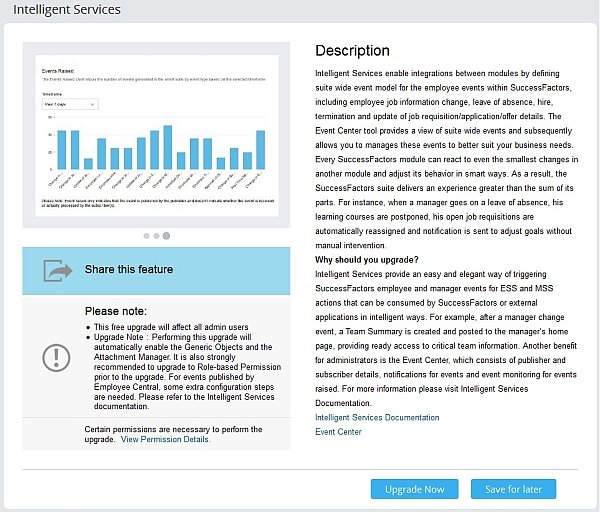 SuccessFactors Upgrade Details