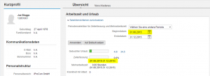 Korrekte Abfrage, nach Änderung der Selektionskriterien über "Selektionskriterien zurücksetzen".