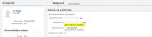 Fehlerhafte Abfrage bei einem unterjährigen Eintritt.
